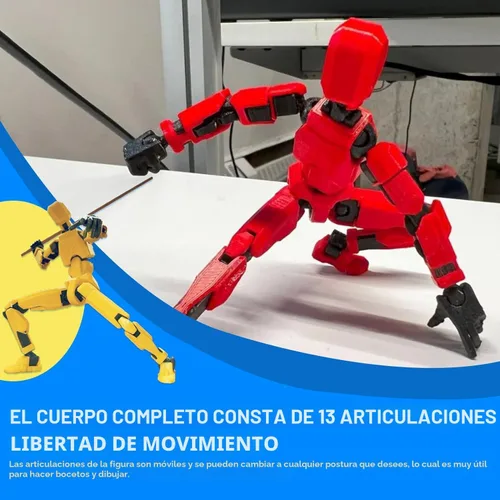 Miniatura 5 de MerryXD Figura de acción de Titan 13, figura de acción Lucky 13, figura de acción T13, figura de acción impresa en 3D con múltiples articulaciones