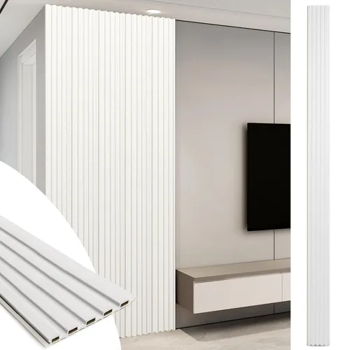 Miniatura 18 de Art3d WPC Paneles de Revestimiento, Paquete de 16 de 48 x 6 Pulgadas Acentos de Pared 3D para Decoración de Pared Interior, Sala de Estar, Negro