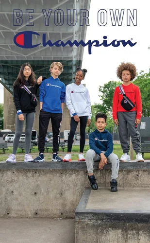 Miniatura 3 de Champion Hertiage 2-7 - Pantalones deportivos de forro polar con capucha para niño