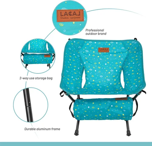 Miniatura 3 de G2 GO2GETHER LACAL - Silla ligera portátil para jóvenes, tamaño plegable compacto de 12.6 x 4.3 pulgadas, solo pesa 1.6 libras, tela Oxford 600D