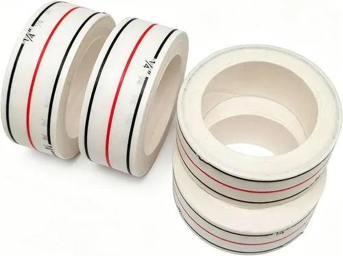 Miniatura 4 de HONEYSEW Cintas de costura diagonales Cintas de cosido para costuras diagonales rectas Herramienta de instrucción Cinta guía de costura 2 rollos