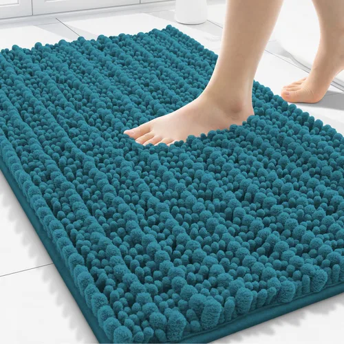 Miniatura 169 de Smiry Alfombras de Baño 24x16 pulgadas, Alfombras de Baño de Chenilla Extra Suaves y Absorbentes, Respaldo de Goma Antideslizante, Lavable a Máquina
