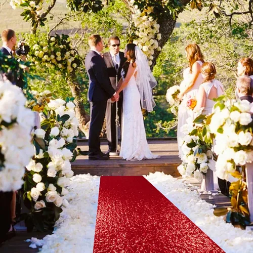 Miniatura 34 de ShinyBeauty Pasillo de Lentejuelas Negras Brillantes de 2 pies x 15 pies Alfombra Brillante para Bodas, Graduaciones, Fiestas, Alfombra Negra