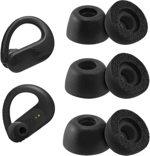 Almohadillas de espuma de repuesto para JBL Endurance Peak 3 / Peak II/Peak/Run 2 Wired/Race TWS, Ultimate Comfort, 3 pares (S/M/L)