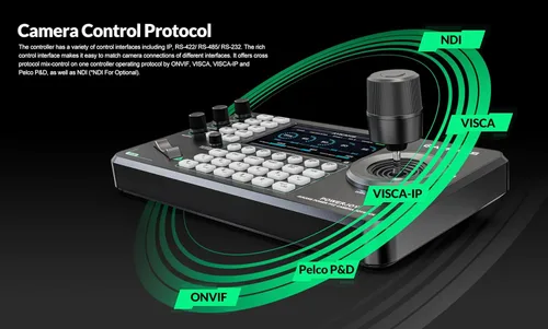 Miniatura 8 de Controlador de joystick de cámara PTZ AVKANS PowerJoy, controlador de teclado de cámara PTZ IP NDI con joystick 4D para transmisión en vivo