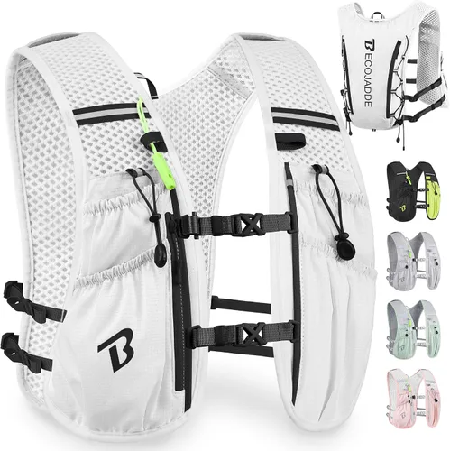 Miniatura 27 de BECOJADDE Chaleco de Hidratación Mochila para Correr para Hombres Mujeres, Mochila de Hidratación Ligera de 5L para Correr, Chaleco de Hidratación
