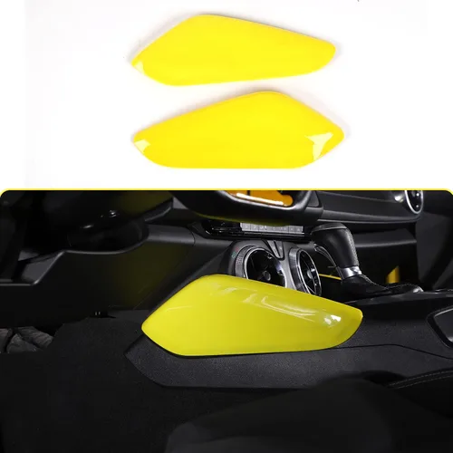 Miniatura 7 de RT-TCZ Cubierta de fibra de carbono para consola central, panel de palanca de cambios lateral, accesorios interiores para Chevrolet Chevy Camaro
