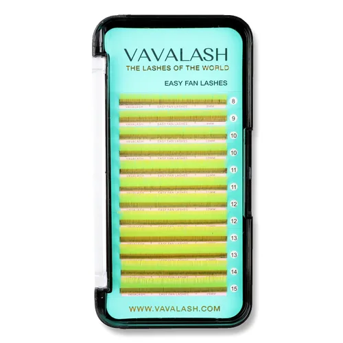 Miniatura 11 de VAVALASH Extensiones de pestañas postizas en abanico con forma de espigas, bandeja mixta de 0.315-0.591 in, rizo C, 0.003 in, negro mate