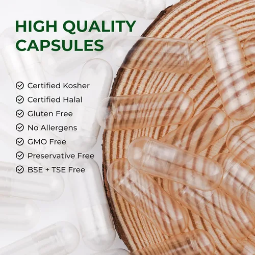 Miniatura 5 de Cápsulas vacías tamaño 00 pastillas veganas separadas a base de plantas transparentes (1,000 cápsulas + 1,000 cuerpos), sin gluten, sin OMG, kit