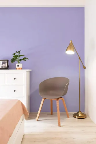 Miniatura 9 de Papel tapiz morado de despegar y pegar de 197" x 17.7" pulgadas, papel tapiz de color sólido, papel de contacto autoadhesivo removible para cubrir