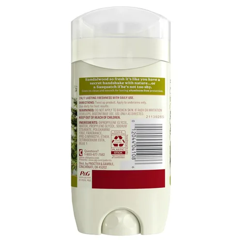 Miniatura 9 de Old Spice Desodorante para hombre madera sin aluminio con sándalo, 3.0 onzas, paquete de 3 con gel de baño Swagger tamaño viaje