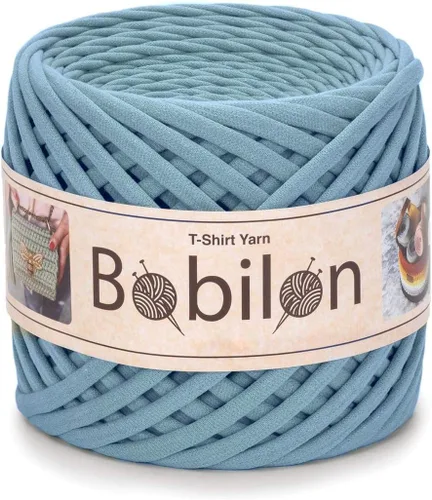 Miniatura 34 de Hilo de camiseta – 0.197-0.276 in – Cinta de punto para ganchillo, tejido, macramé, manualidades – 328.1 ft / 110 yardas – Hilo de algodón Apricot