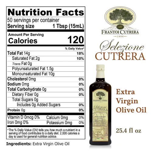 Miniatura 2 de Frantoi Cutrera - Selezione - Aceite de oliva virgen extra de Italia, AOVE puro siciliano, primera cosecha temprana 2022/23 prensado en frío, aceite