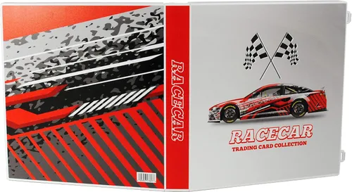 Miniatura 6 de UniKeep Carpeta de almacenamiento de tarjetas coleccionable con temática de Nascar, capacidad de 360 tarjetas (coche)