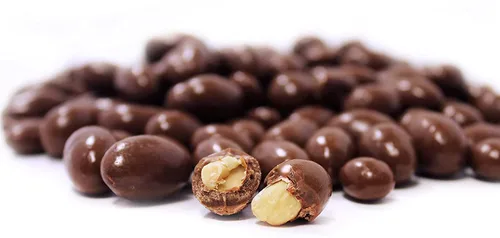 Miniatura 3 de Its Delish - Cacahuetes cubiertos de chocolate con leche gourmet – Bolsa a granel de 1 libra – Cacahuetes recubiertos de chocolate negro lácteo