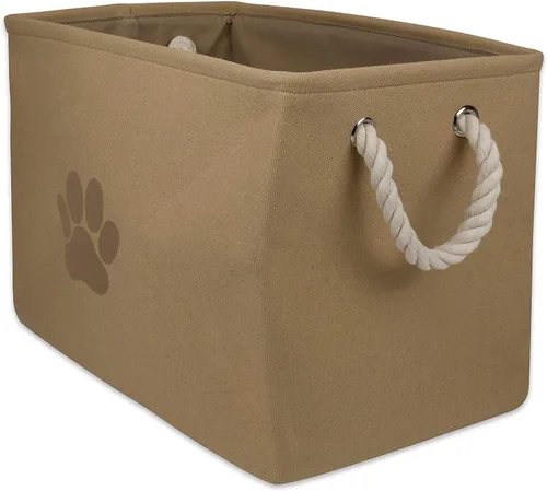 Miniatura 10 de Bone Dry - Canasta de almacenamiento para mascotas, pequeña y rectangular, coleccionable, aguamarina