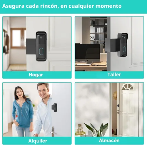 Miniatura 7 de Soporte de timbre Blink sin taladro, soporte de puerta antirrobo para cámara de timbre Blink totalmente nueva, kits de timbre de instalación rápida