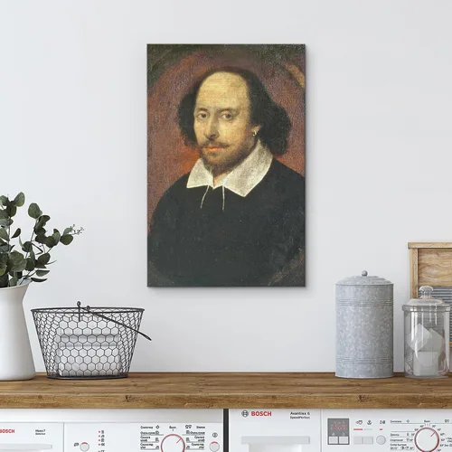 Miniatura 4 de wall26 - Lienzo para pared Retrato de William Shakespeare, gente, cultura pop, realismo histórico, famoso, primer plano, colorido, multicolor