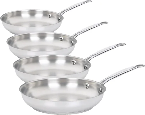 Miniatura 8 de Cuisinart 722-20 Colección de utensilios de cocina clásicos de acero inoxidable de 8 pulgadas, sartén abierta de 8 pulgadas