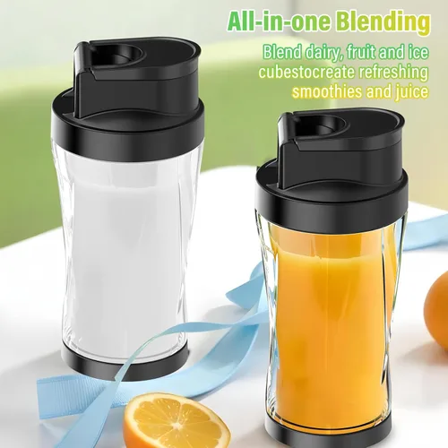 Miniatura 8 de Portable Blender, 360W Personal Blender for Shakes and Smoothies for Kitchen, 24 Oz BPA Free Traveling Juicer Cup and Lid with 6 Blades, Self