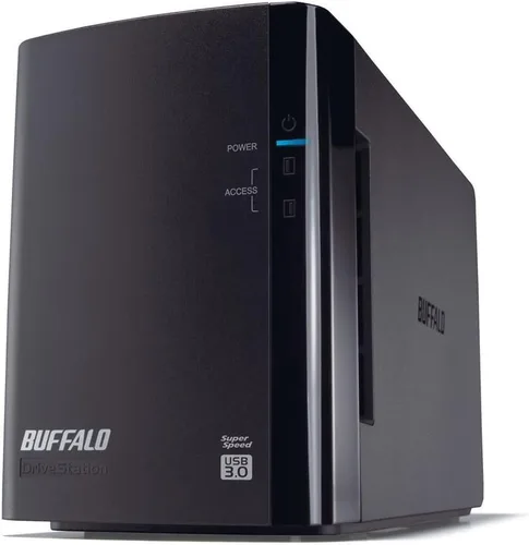 BUFFALO DriveStation Duo 2-Bay 8TB (2x4TB) Disco duro externo de escritorio TAA USB 3.2