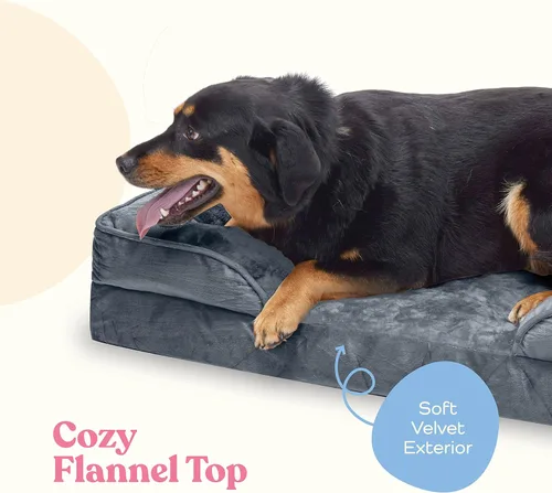 Miniatura 4 de Cama ortopédica para perros tipo sofá - Cama para perros ultra cómoda para perros grandes - Cama para mascotas transpirable e impermeable - Cama