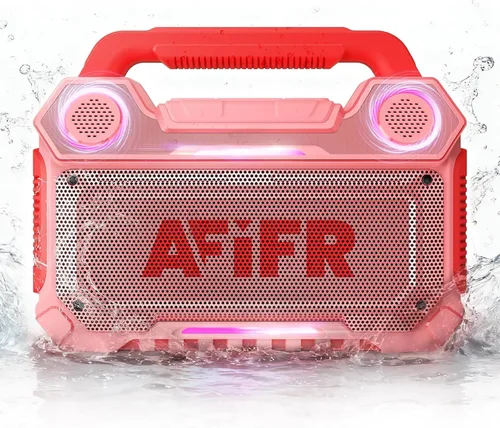 Miniatura 11 de Altavoz Bluetooth para exteriores, graves fuertes de 160 W. Resistente, IP67 impermeable, tiempo de reproducción 24 horas con luces, altavoces Negro