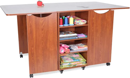 Miniatura 10 de Kangaroo Kookaburra Mesa de corte – Estación de trabajo grande de costura, acolchado y manualidades con superficie expandible de 70 x 40 pulgadas