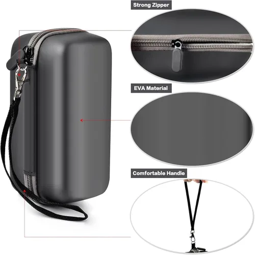 Miniatura 4 de casmilee Funda compatible con Anker 737/735/736/717 USB-C cargador portátil Power Bank, bolsa de pared plegable rápida para adaptador de CA GaN Negro