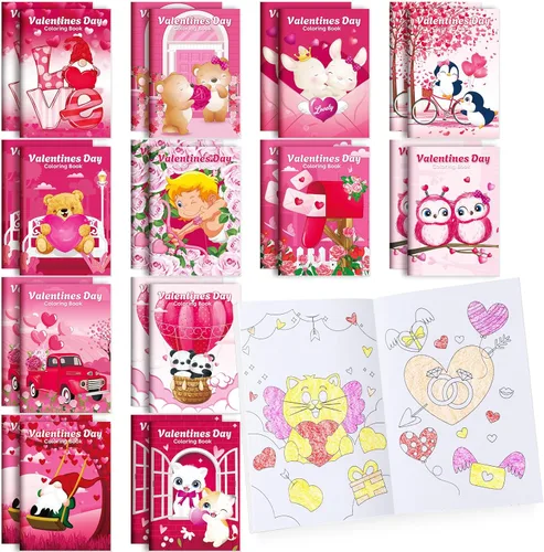 Miniatura 21 de BenLouis 24 piezas de libros para colorear mini de animales de granja, recuerdos de fiesta para niños, pequeños libros de actividades a granel
