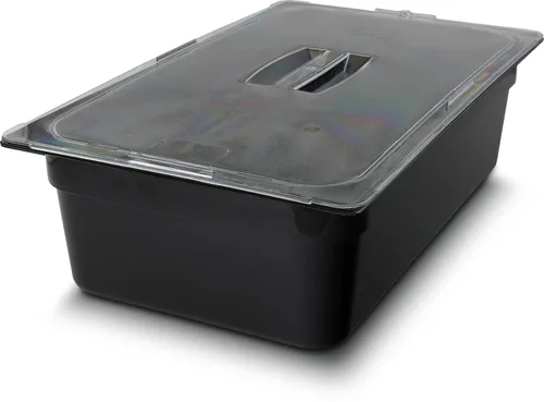 Carlisle FoodService Products 10202B03 StorPlus Bandeja para Alimentos de Tamaño Completo, Policarbonato, 6 Pulgadas de Profundidad, Negro
