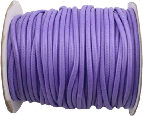Miniatura 22 de Cordón de poliéster encerado para hacer joyas, cuerda encerada con carrete para hilo de bricolaje (rojo, 0.020 in (150 yardas))