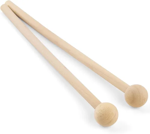 AUEAR, Palitos de percusión de mazos de madera de 8 pulgadas de largo para xilófono Glockenspiel Energy Chime Block y campanas (paquete de 2)