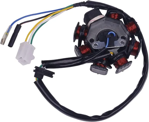 Miniatura 4 de Glixal GY6 49cc 50cc 80cc 100cc Estator magnético de 8 polos para 139QMB 139QMA 147QMD Scooter ciclomotor ATV Go-kart Buggy Motor Taotao Jonway