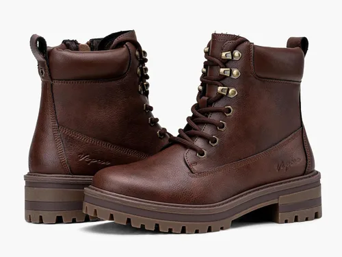 Miniatura 7 de Vepose Botines de mujer 9609 para mujer, botines de combate con cordones para mujer 2.0