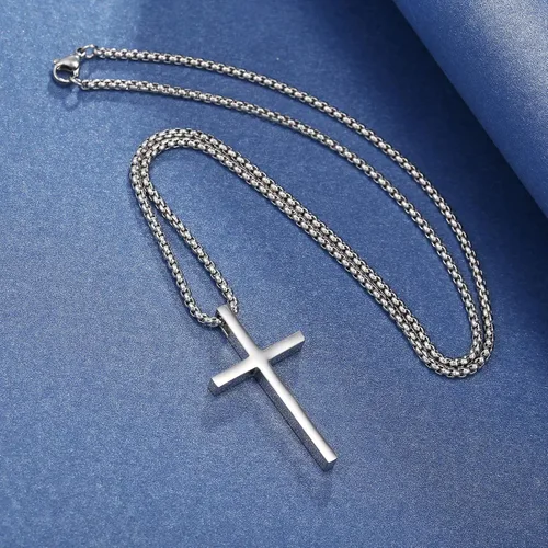 Miniatura 5 de Rnivida Collar de cruz para hombres, collares de cruz cristiana 413 de Filipenses para hombres y niños, Metal