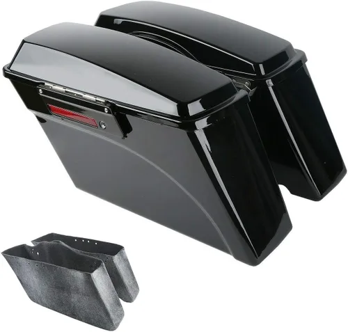 Miniatura 2 de TCMT Alforjas rígidas Maletas de alforja tronco W/llaves de pestillo para Harley Touring Road Glide Road King Street Glide Electra Glide Ultra