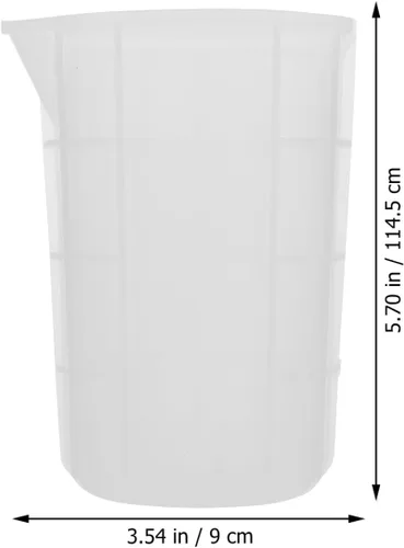Miniatura 2 de Healifty 1 taza medidora de silicona de 25.4 fl oz de resina epoxi tazas de mezcla de bricolaje taza dispensadora para medir pintura resina epoxi