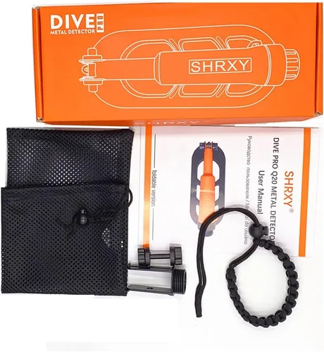 Miniatura 5 de Detector de metales impermeable Buceo Versión plegable Pulso Coil Pulse Scan Detección (negro)