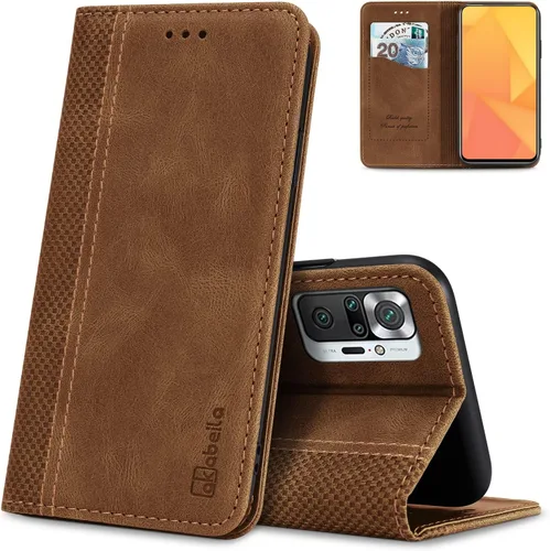 Miniatura 10 de AKABEILA Compatible con Xiaomi Redmi K40 Gaming Wallet Case, PU Leather Kickstand Card Slots Case para Xiaomi Poco F3 GT Cierre Magnético Cubierta