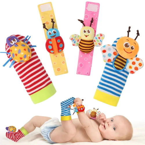 Miniatura 13 de Bloobloomax Juguetes de sonajeros para bebés de 0 a 12 meses, juguetes para bebés de 3 a 6 meses, juguetes de manos y pies para recién nacidos de 0