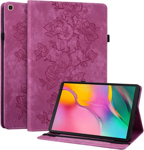 Miniatura 29 de Funda para Samsung Galaxy Tab S5e 10.5 2019 Modelo SM-T720/T725/T727, funda delgada de piel sintética con soporte multiángulo y soporte