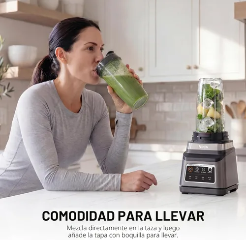 Miniatura 5 de Ninja BN751 Professional Plus DUO Licuadora, 1400 vatios máximo, 3 programas de Auto-IQ para batidos, bebidas congeladas y extracciones