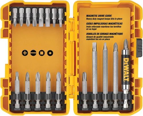 Miniatura 3 de DEWALT Juego de puntas de destornillador, taladro de impacto y juego de brocas de taladro, 100 piezas (DWA2FTS100)