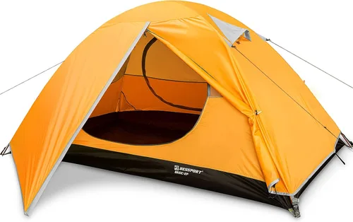 Miniatura 10 de Bessport Tienda de campaña para 1/2 persona, impermeable, dos puertas, tienda de mochilero, fácil instalación, ligera, para exteriores, senderismo
