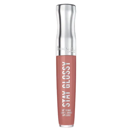 Miniatura 54 de Rimmel Stay Glossy Brillo de labios - Fórmula ligera y no pegajosa para color y brillo de labios - 130 Blushing Belgraves,.18oz Belgraves sonrojados