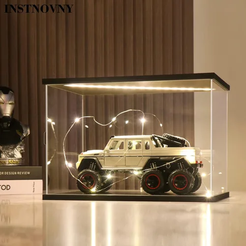 Miniatura 2 de Vitrina de acrílico para coleccionables, cajas de acrílico transparente para exhibición, figuras de acción, kit de construcción de modelos