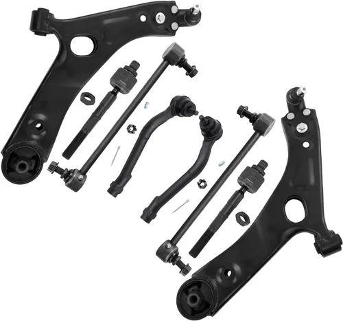 Miniatura 223 de Detroit Axle - Kit de brazos de control de extremo delantero de 8 piezas para Dodge Dakota 00-04, Durango 00-03, 4 brazos de control superior e