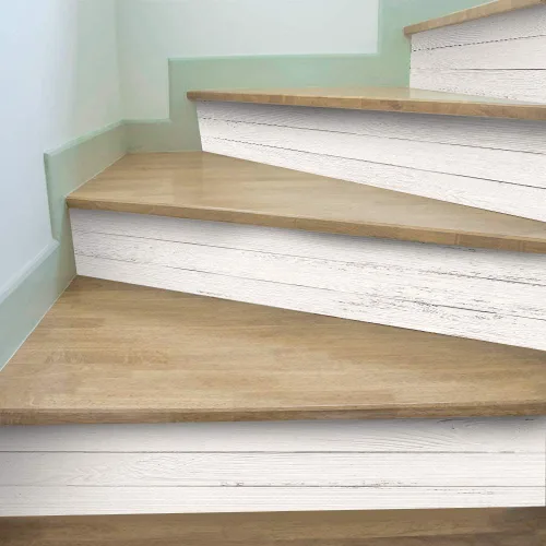 Miniatura 10 de funlife 14 tiras de calcomanías para elevadores de escaleras, vinilo para despegar y pegar, calcomanías decorativas para escaleras, 39.37 x 7.09