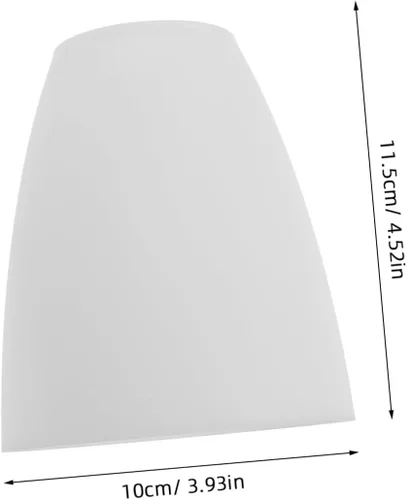 Miniatura 2 de Homoyoyo Pantalla de lámpara de plástico de repuesto, pantalla blanca, herradura, pequeña cubierta de luz de techo, lámpara colgante para mesa